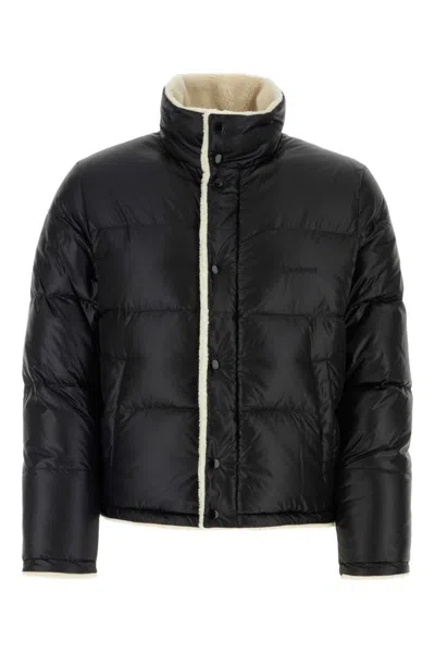 SAINT LAURENT BLACK STRAIGHT COLLAR JACKET