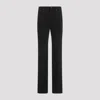 Saint Laurent Mid Rise Straight Jeans Women In Black