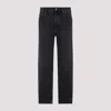 Saint Laurent Mick Long Straight-leg Jeans In Black