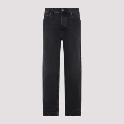 SAINT LAURENT BLACK STRAIGHT LEG JEANS