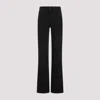 Saint Laurent Mid Rise Straight Jeans Women In Black