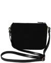 Saint Laurent Black Suede All-over Monogram Bag (authentic Pre-loved)