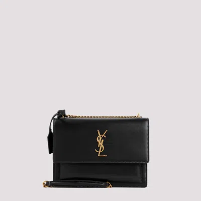 Saint Laurent Black Sunset Medium Shoulder Bag