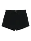 Saint Laurent Logoed Swimshorts In Black