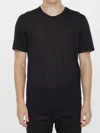 Saint Laurent Black T-shirt With Logo In Black
