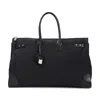 Saint Laurent Black Travel Bag With Spacious Interior And Smooth Texture In Black