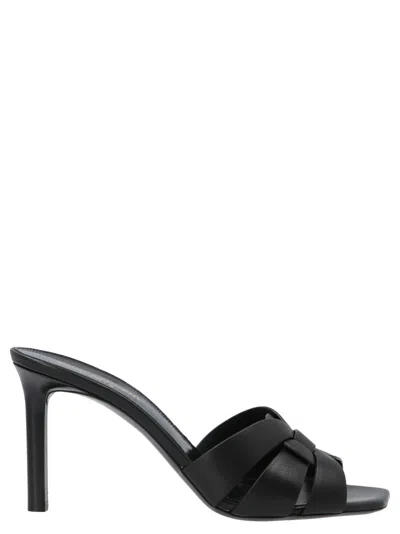 SAINT LAURENT BLACK TRIBUTE HEELS
