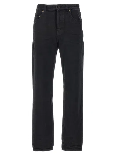 SAINT LAURENT BLACK VANESSA STRAIGHT FIT JEANS