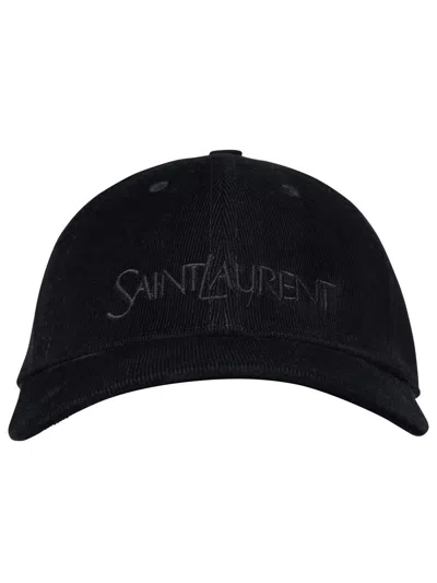 SAINT LAURENT SAINT LAURENT BLACK VELVET HAT