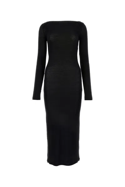 Saint Laurent Black Viscose Blend Dress