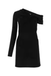 Saint Laurent Viscose One-shoulder Draped Mini Dress