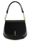 Saint Laurent Voltaire Leather Handbag Adjustable Strap In Black
