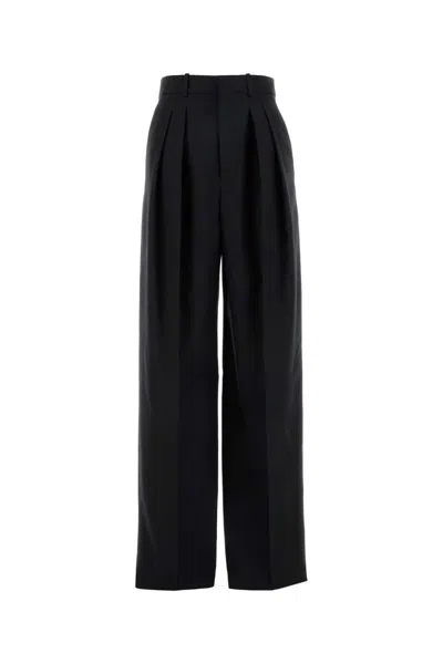 Saint Laurent Black Wide-leg Pants