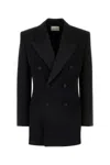 Saint Laurent Black Wool Blazer In Black