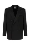 Saint Laurent Long-sleeved Wool Suit Coat
