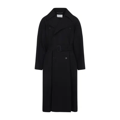 SAINT LAURENT SAINT LAURENT BLACK WOOL COAT
