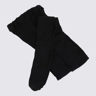 Saint Laurent Black Wool Collant Socks