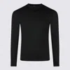 Saint Laurent Black Wool Knitwear In Black