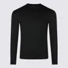 Saint Laurent Black Wool Knitwear In Black