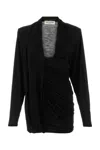 Saint Laurent Draped Long In Black