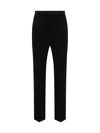 Saint Laurent Black Faille Pant In Black