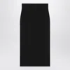 Saint Laurent Black Wool Pencil Skirt Women