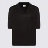Saint Laurent Polo Cassandre In Wool Sweater