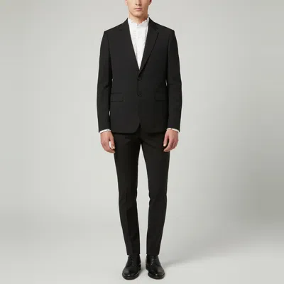 Pre-owned Saint Laurent Black Wool Regular Fit Suits L