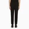 Saint Laurent Black Wool Trousers In Black