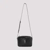 Saint Laurent Black Ysl Matelassé Leather Shoulder Bag In Black
