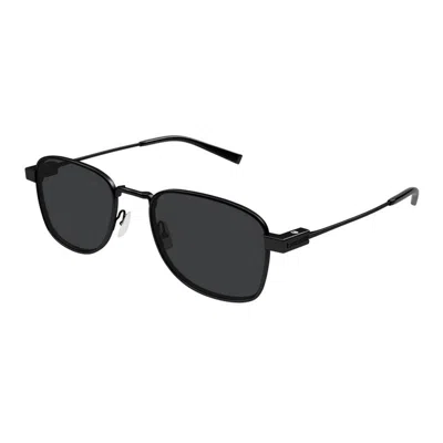 Saint Laurent Black-black-black Metal Sunglasses