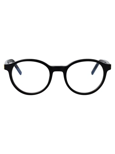 Saint Laurent Black-black-transparent Acetate Glasses