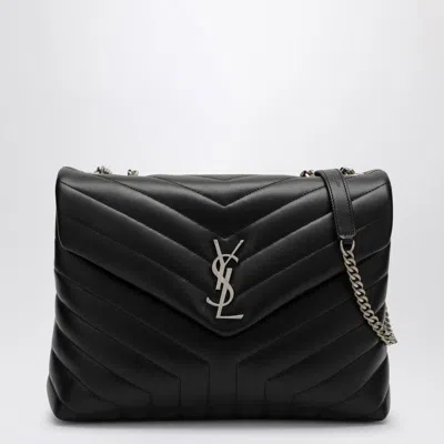 Saint Laurent Black/silver Medium Loulou Bag