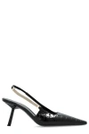 Saint Laurent Blake Slingback Pumps In Black Shiny Calfskin In Black