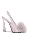 Saint Laurent Blanco 110 Sandal In Poly Grey