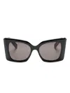 Saint Laurent Blaze Oversize-frame Sunglasses In Black