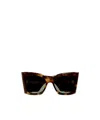 Saint Laurent Blaze Tortoiseshell-effect Sunglasses In Black
