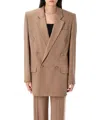 Saint Laurent Jacket In Brown