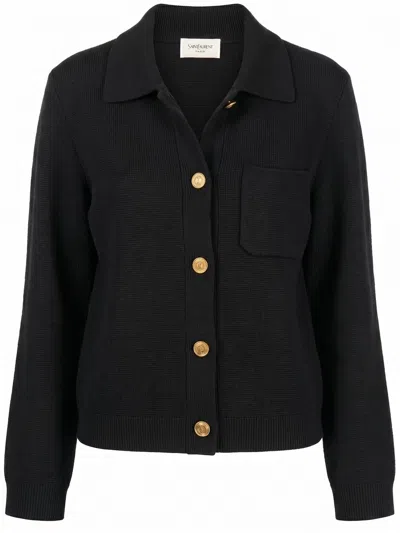 Saint Laurent Blazer In Black
