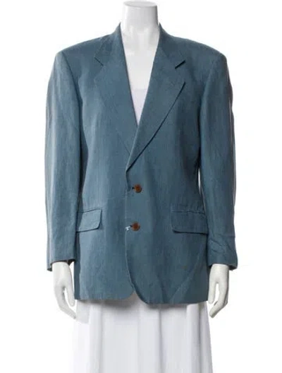 Pre-owned Saint Laurent Blazer In Blue