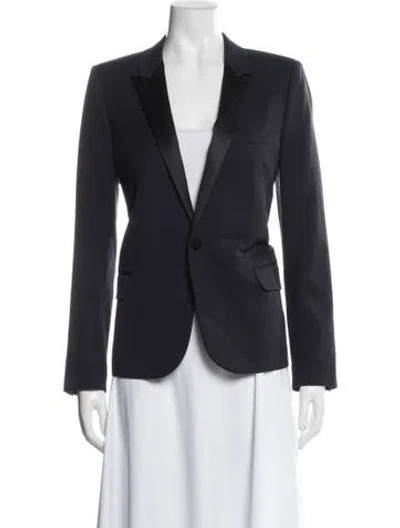 Pre-owned Saint Laurent Blazer In Blue