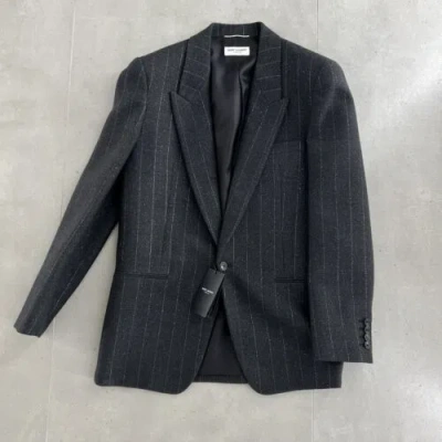 Pre-owned Saint Laurent Blazer In Small And Medium In Gray