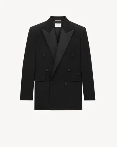 Saint Laurent Blazer Jacket In Grain De Poudre
