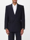 Saint Laurent Double-breasted Jacket In Wool In Multi