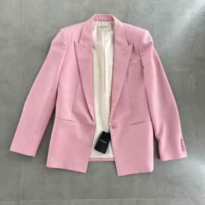 Pre-owned Saint Laurent Blazer In Pink