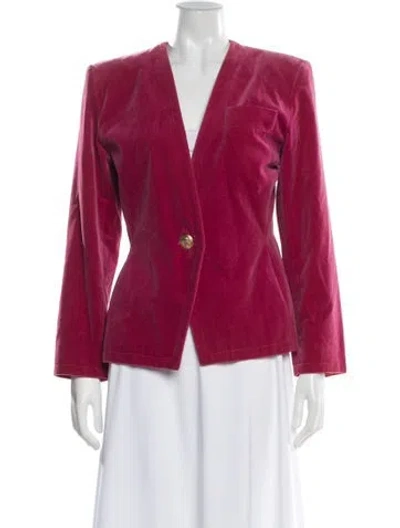 Pre-owned Saint Laurent Blazer In Red