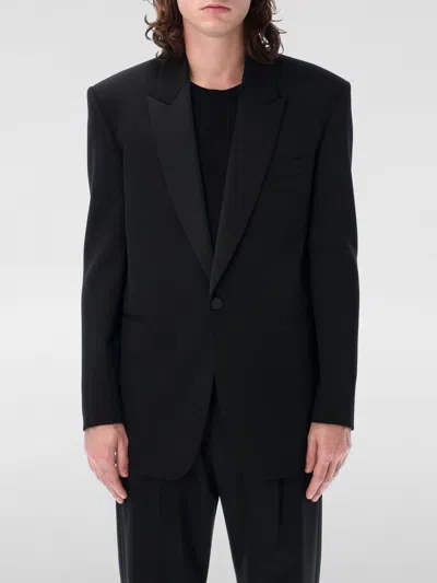 Saint Laurent Wool Gabardine Blazer In Black