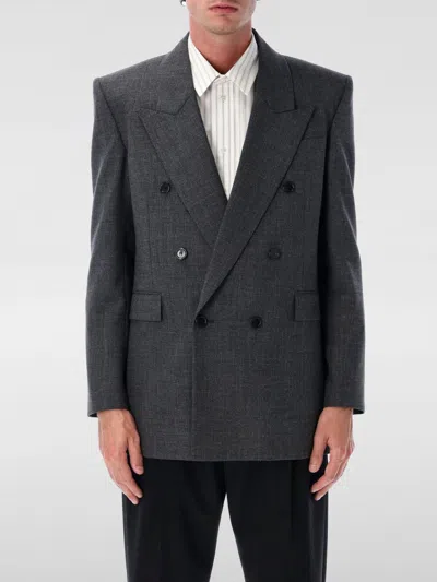 Saint Laurent Blazer  Men Colour Grey In Grey