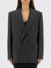 Saint Laurent Blazer  Damen Farbe Grau In Black