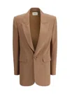 Saint Laurent Tailored Single-breasted Blazer Back Slit